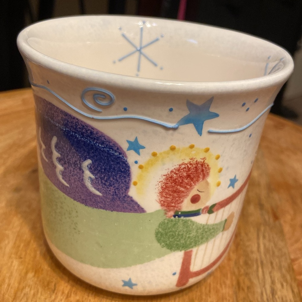 Angelica Blue and Green Ceramic Mugs Collection - Picture 5 of 8